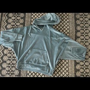 Light blue, soft material crop sweater!